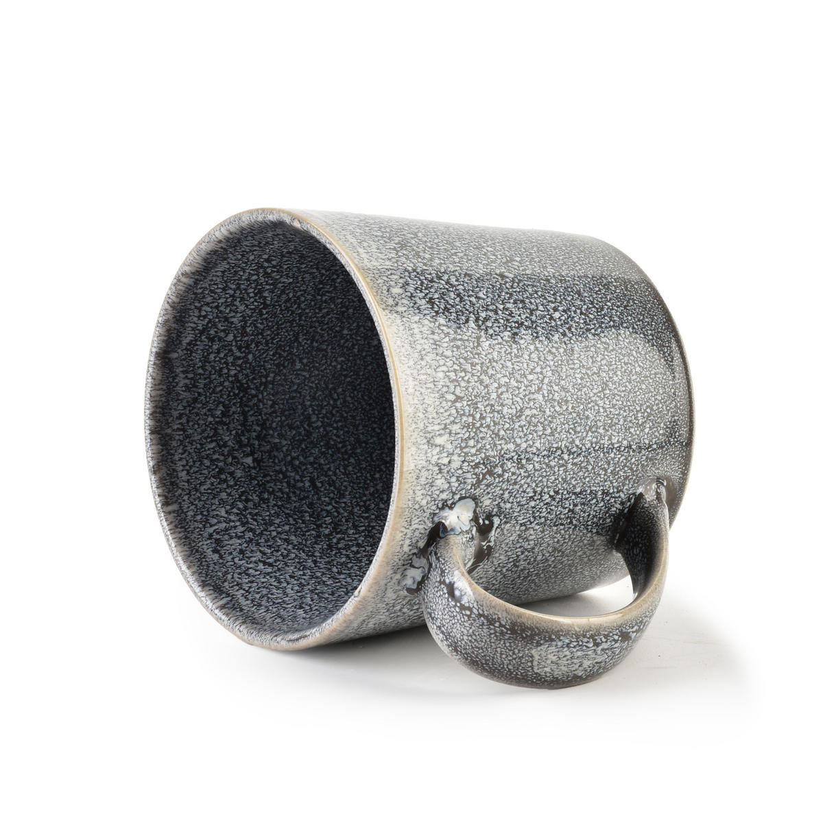 BECHER Basic Nature Grau 13.5/10/9.5 cm Keramik - Grau, Keramik (0.4L) - Mondex