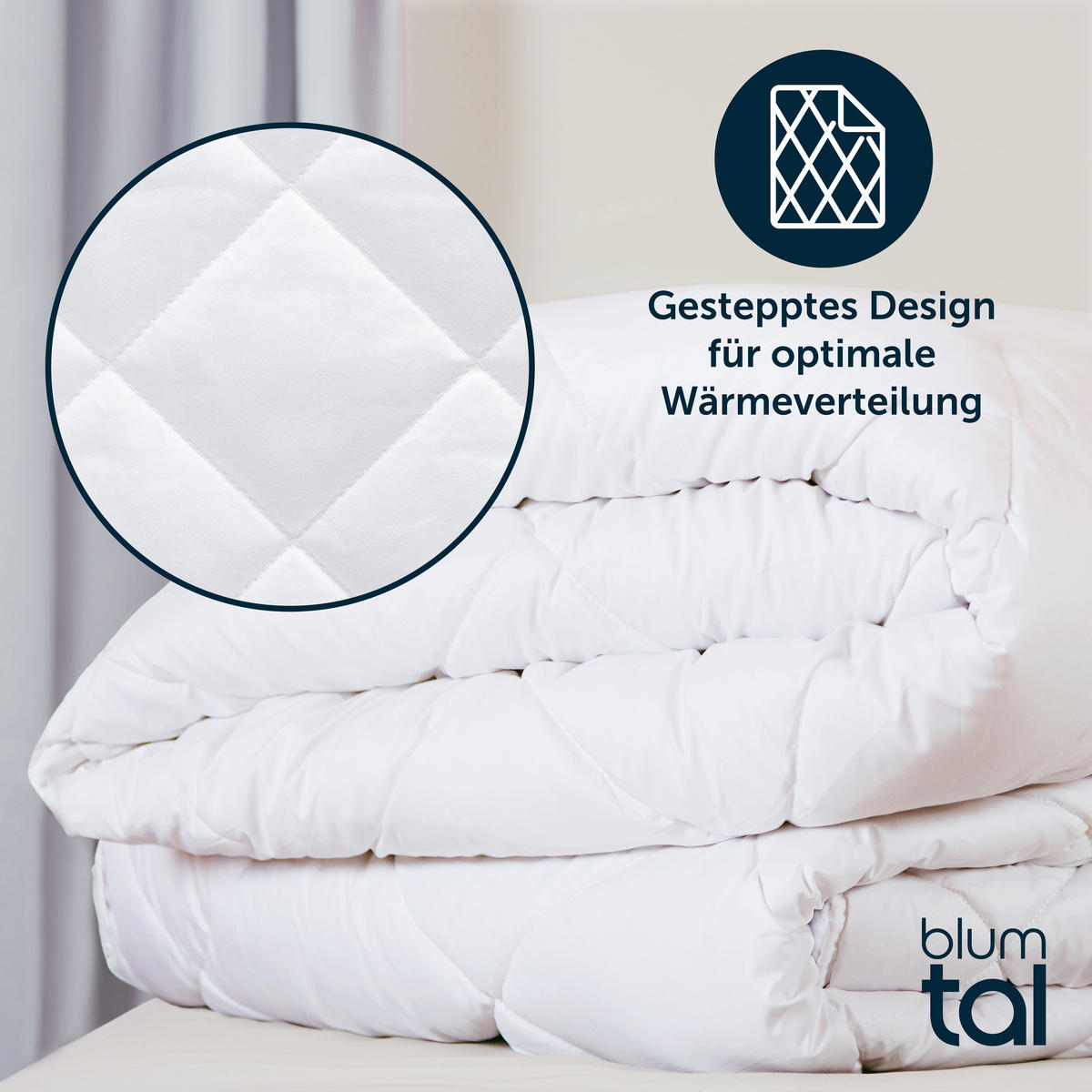 SOMMERDECKE 155/220 cm - Weiß, Textil (155/220cm) - Blumtal