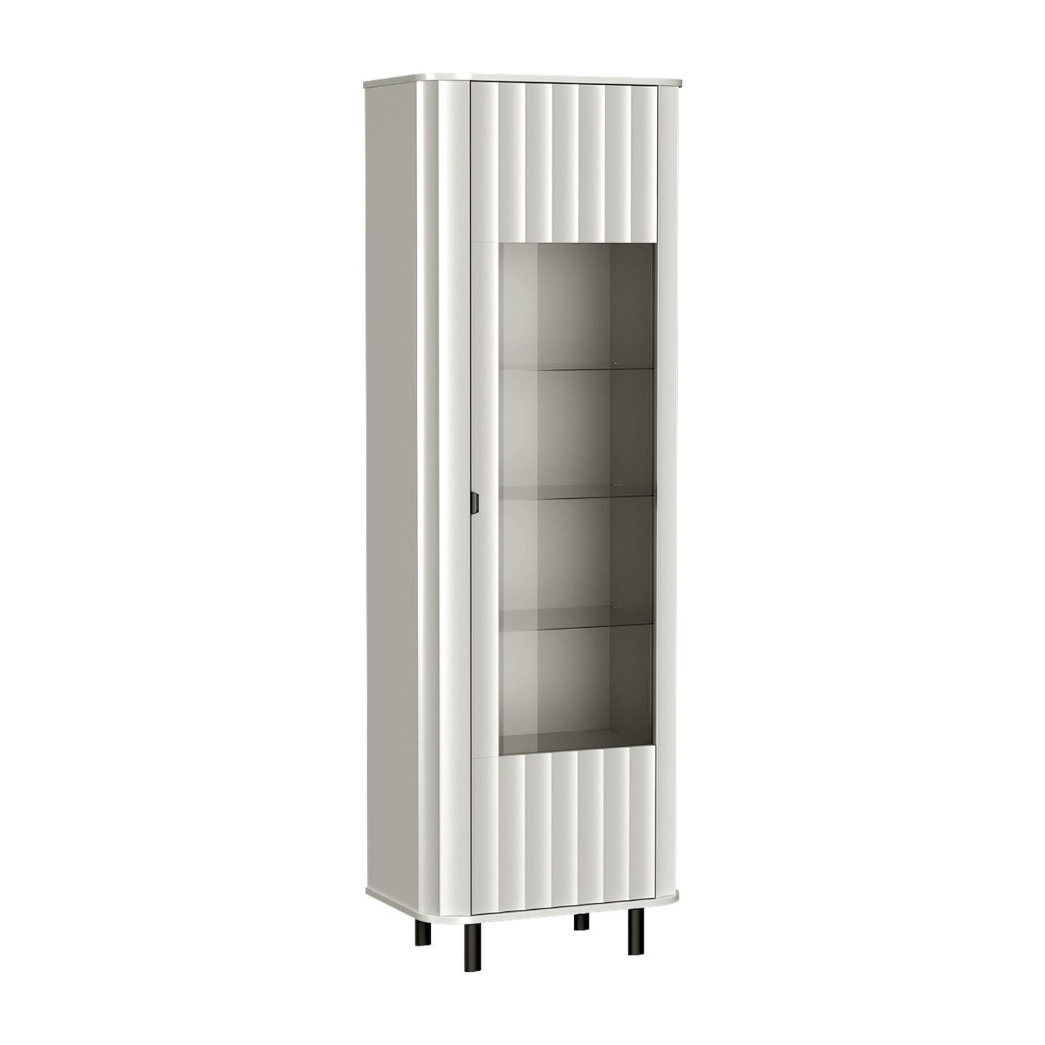 Koseto Vitrine Weiß 65.3x200x40.5 cm