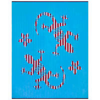 STRANDTUCH aus Veloursfrottee Jacquard Blau 140x180 400g/m² - Carvao - Blau, Textil (140/180cm) - LE COMPTOIR DE LA PLAGE