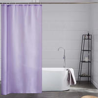 DUSCHVORHANG Textil Lila 100 x 200 cm - Flieder, Textil (100/200cm)