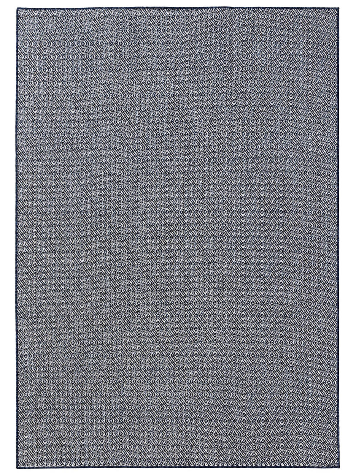 VNITŘNÍ a venkovní koberec Lou Modrá 140x200 cm - modrá, plast/umělá hmota (140/200cm) - benuta