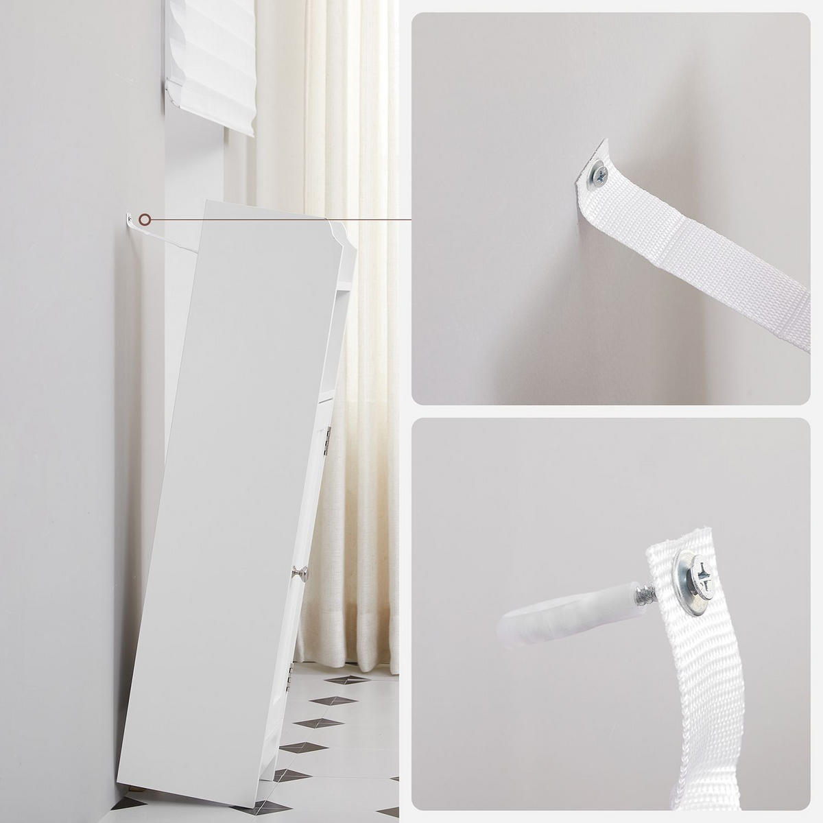 BADSCHRANK TOILETTENSCHRANK - Weiß, Holzwerkstoff (20/80/18cm) - Hansiro