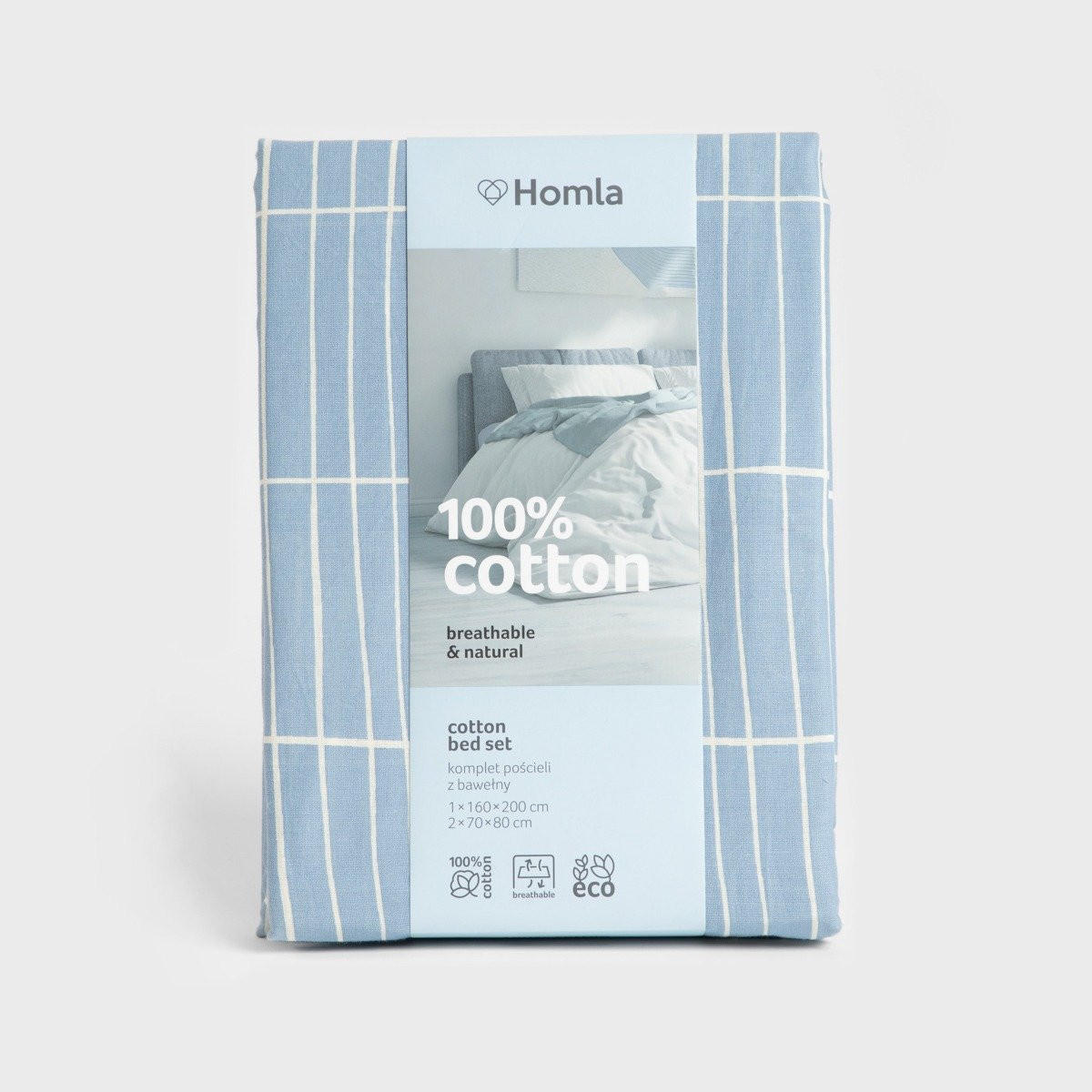 BETTWÄSCHE Grila Baumwolle blau 140/200 cm - Blau, Textil (140/200cm) - Homla