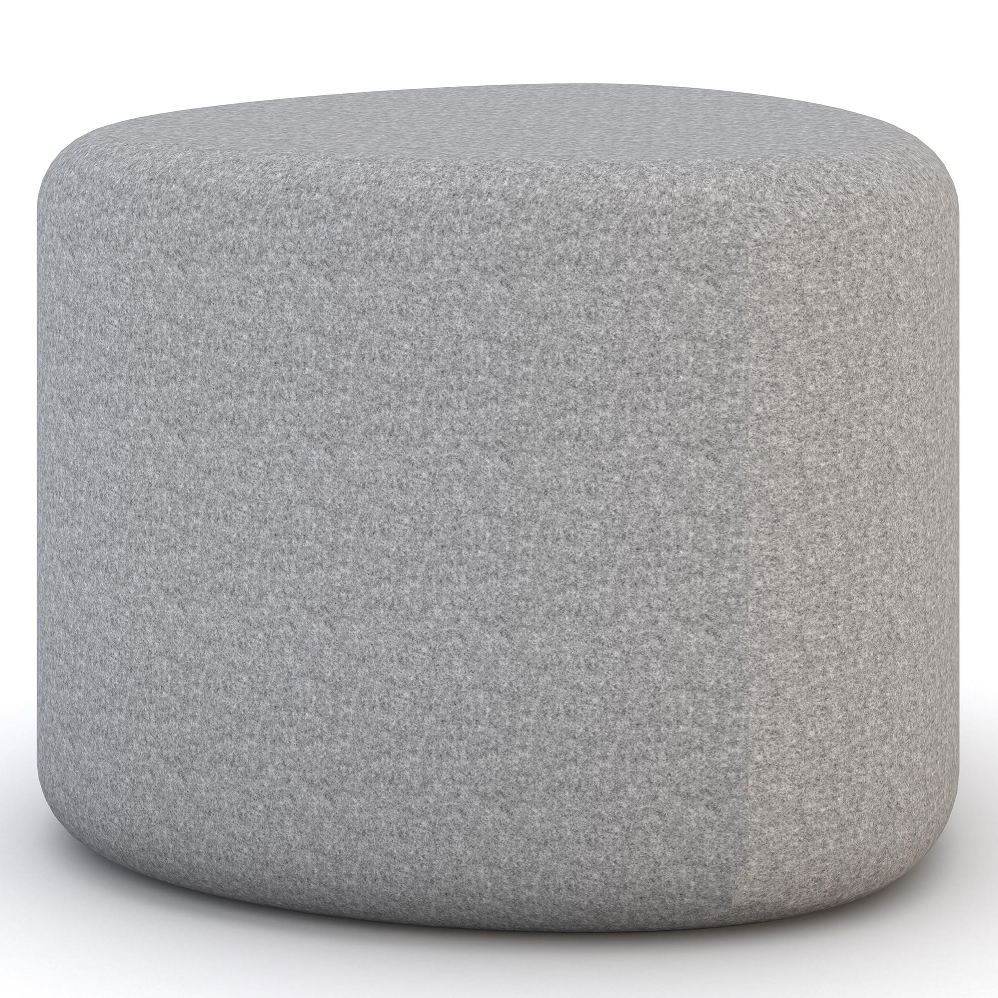 HOCKER Messina / Grau - Grau, Textil (39.5/50.5/39.5cm) - ASSMANN