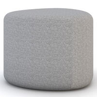 HOCKER Messina / Grau - Grau, Textil (39.5/50.5/39.5cm) - ASSMANN