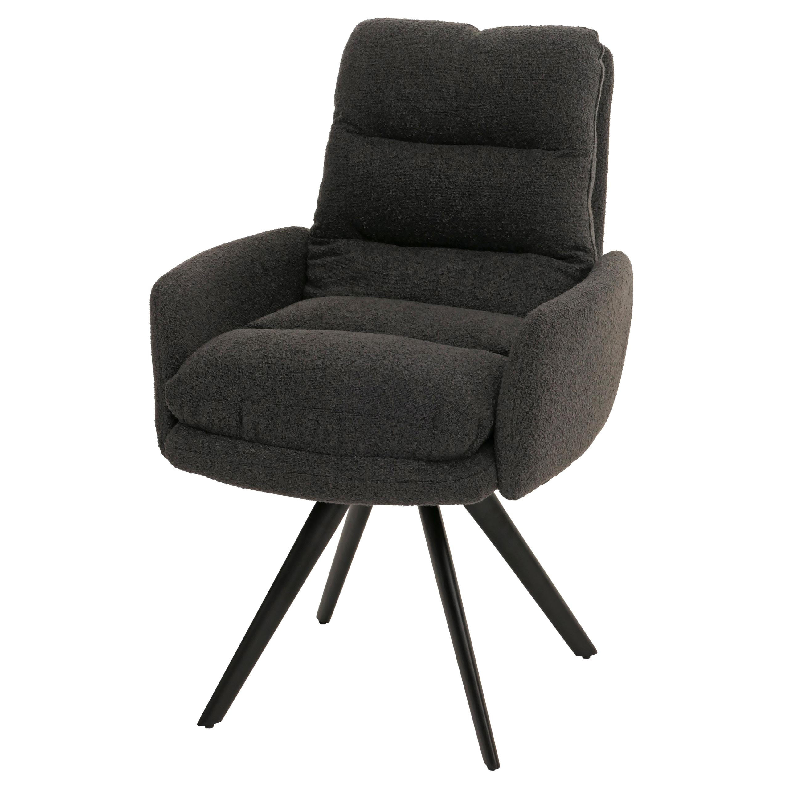 ESSZIMMERSTUHL Grau - Grau, Textil (62/92/68cm) - MCW