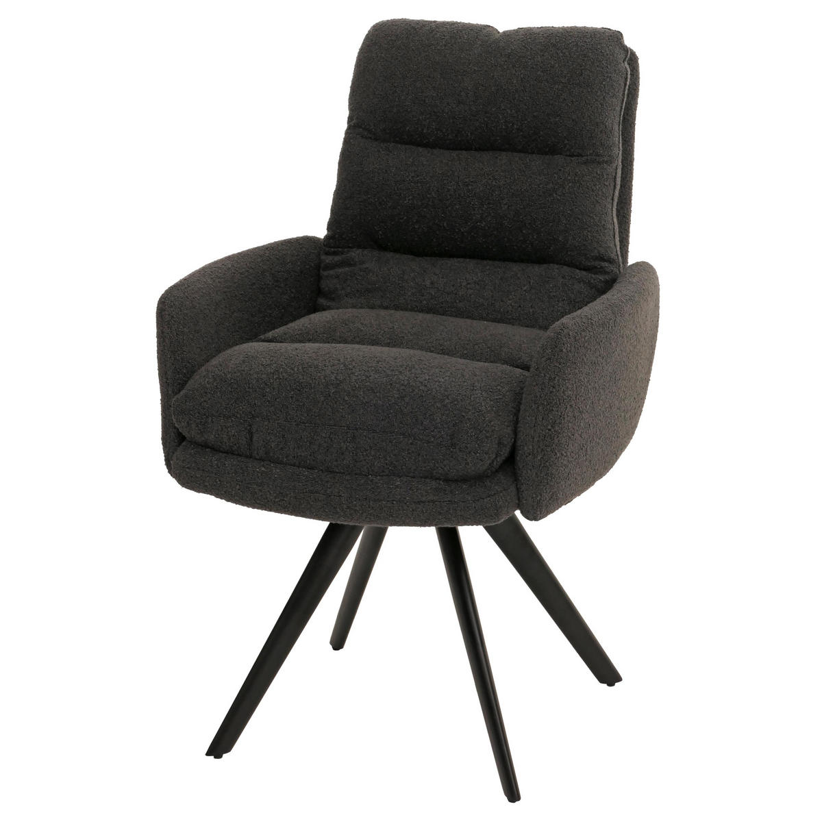 ESSZIMMERSTUHL Grau - Grau, Textil (62/92/68cm) - MCW