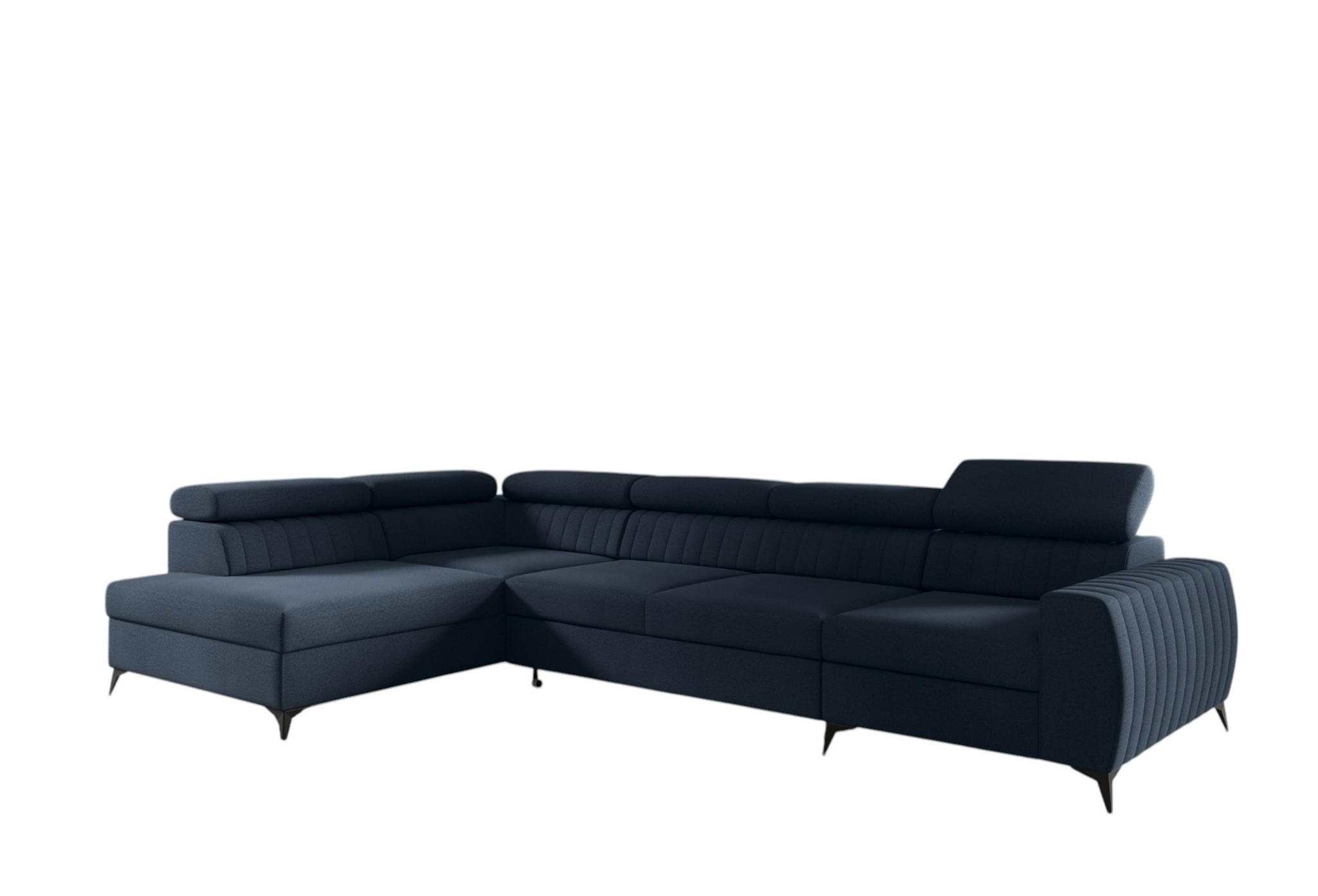 ECKSOFA Toronto Xl - Blau, Holzwerkstoff/Textil (340/200cm) - Fun Möbel