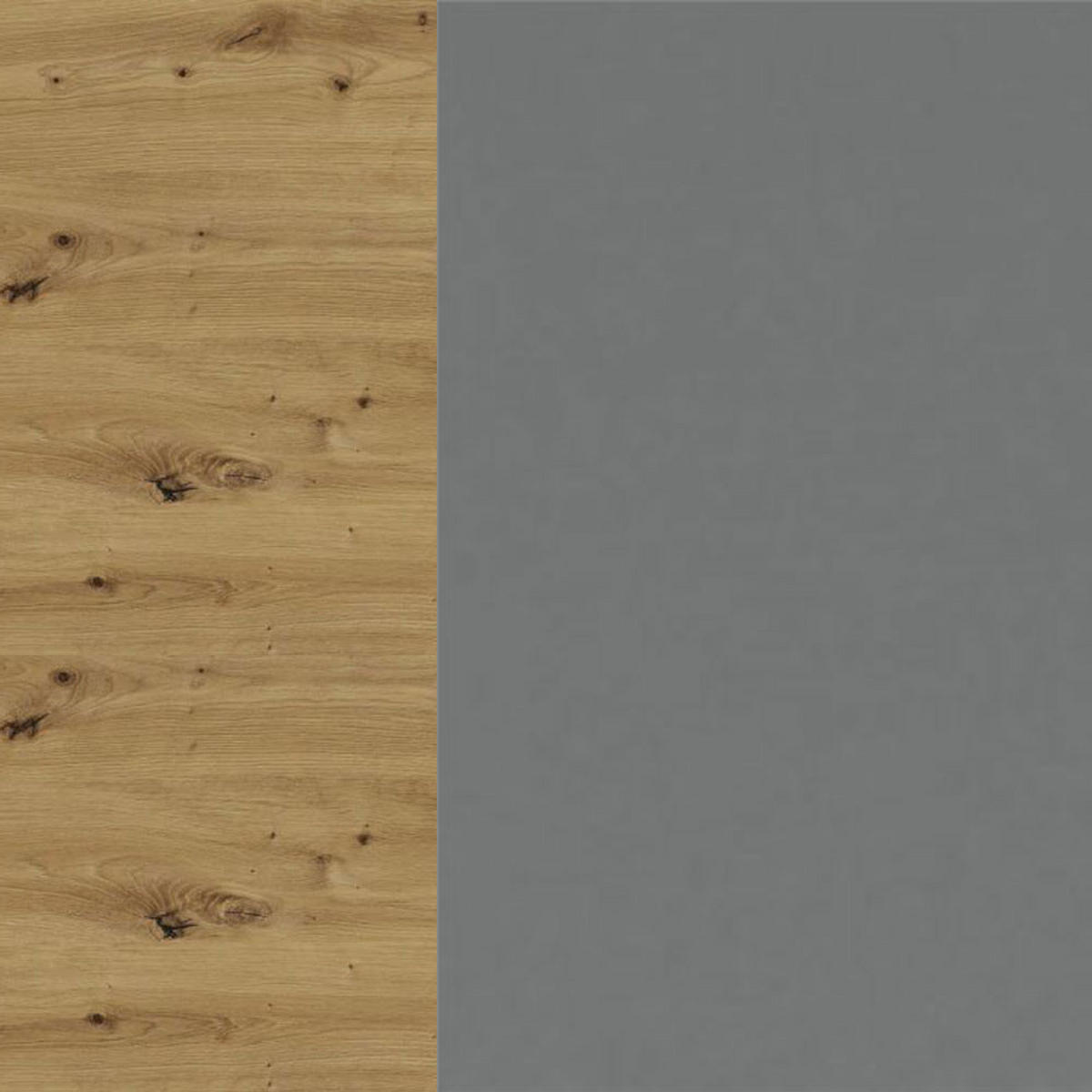 ECKHÄNGESCHRANK Bonn W14/60 Eiche Artisan / dust grey matt 60 / 60 / 96cm - Eiche Artisan/Grau, Holz/Holzwerkstoff (60/96/60cm) - Feldmann-Wohnen