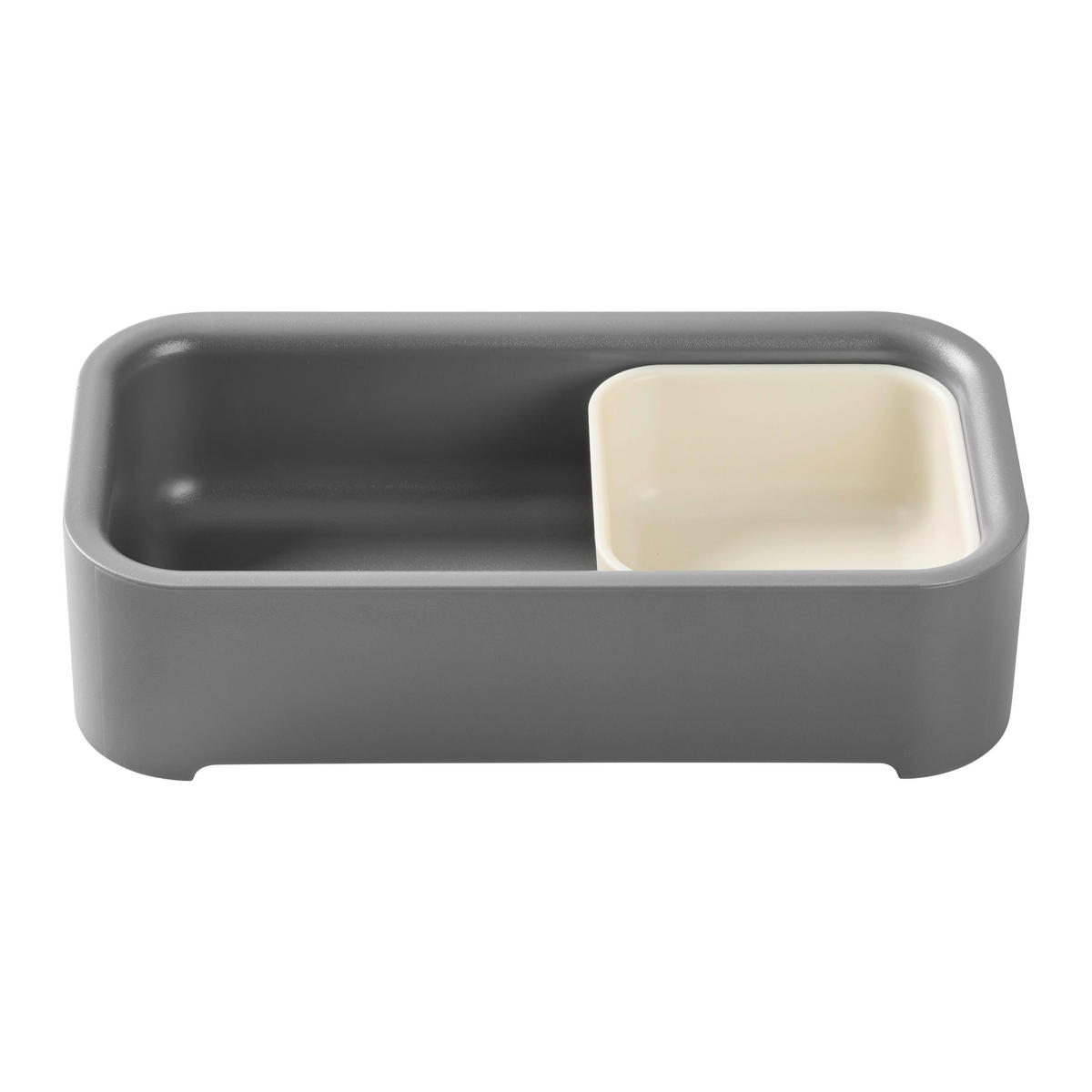 BESTECKEINSATZ Lis Grau - Grau, Kunststoff (9.6/4.8/19.1cm) - Mömax