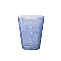 VASE TARIFA - Glas - Blau - Ø 19 cm - Blau, Glas (19/23cm) - J-Line