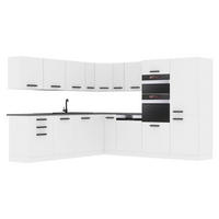 KÜCHE L-Form Jane, , mit Arbeitsplatten, Weiß matt - Weiß, Holz (480/204/60cm) - B BELINI GROUP