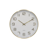 WANDUHR Elegance Glow Ø 40 cm - Weiß, Metall (40/40/4.2cm) - Karlsson