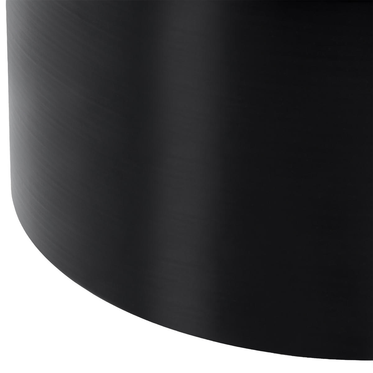 BEISTELLTISCH Metall Schwarz Letta - Schwarz, Metall (31/31/47cm) - Beliani