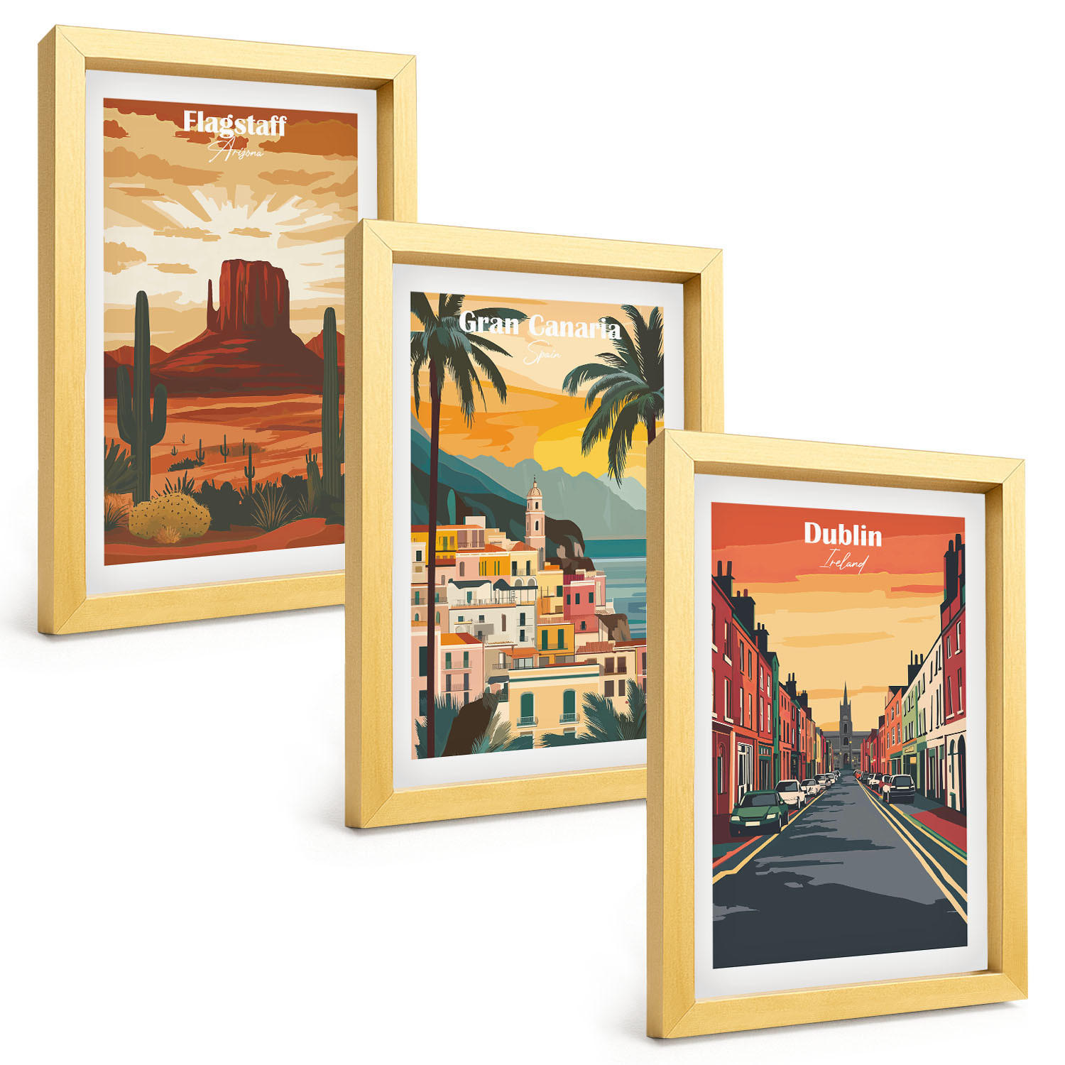 Tulup Bilder Gold 20x30 cm