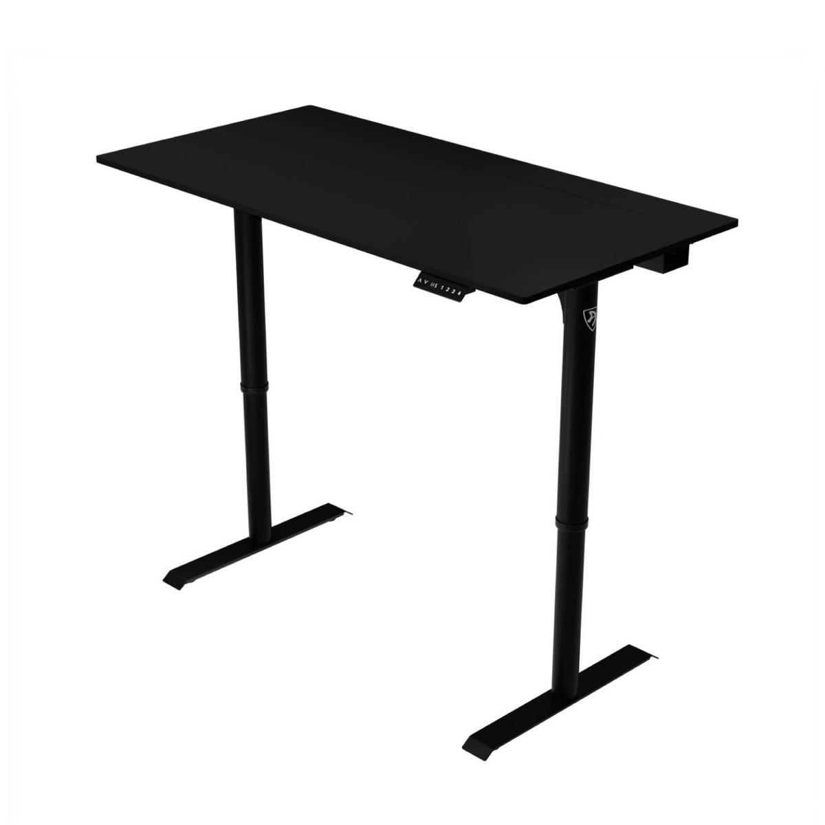 GAMINGTISCH Arena Nordico 140/70/71-115 cm Höhenverstellbarer Schwarz - Schwarz, Metall (70/140/115cm) - Arozzi