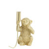 TISCHLAMPE Affe Gold 13/12,5/23,5 cm - Goldfarben, Kunststoff (13/12.5/23.5cm) - Light & Living