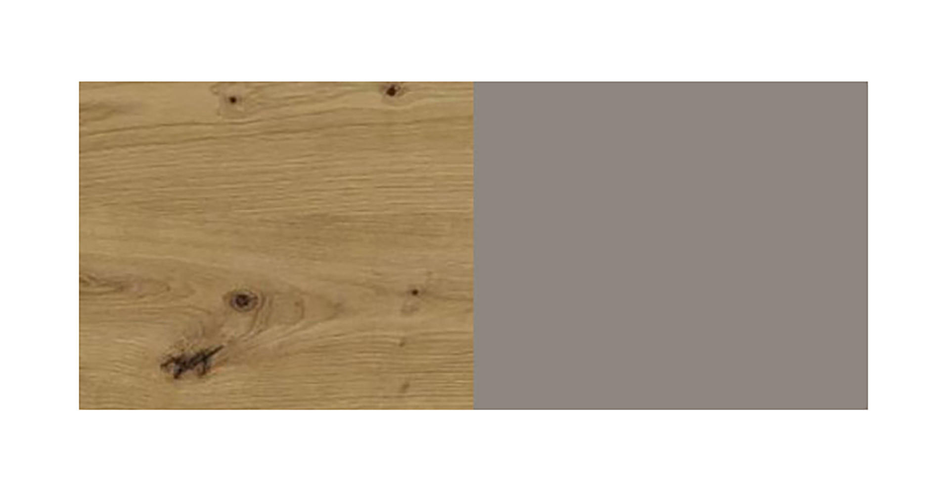 KÜCHENUNTERSCHRANK Bonn Stone Grey Matt / Eiche Artisan Matt 45 / 50 / 82cm - Graubraun/Eiche Artisan, Holz/Holzwerkstoff (45/82/50cm) - Feldmann-Wohnen
