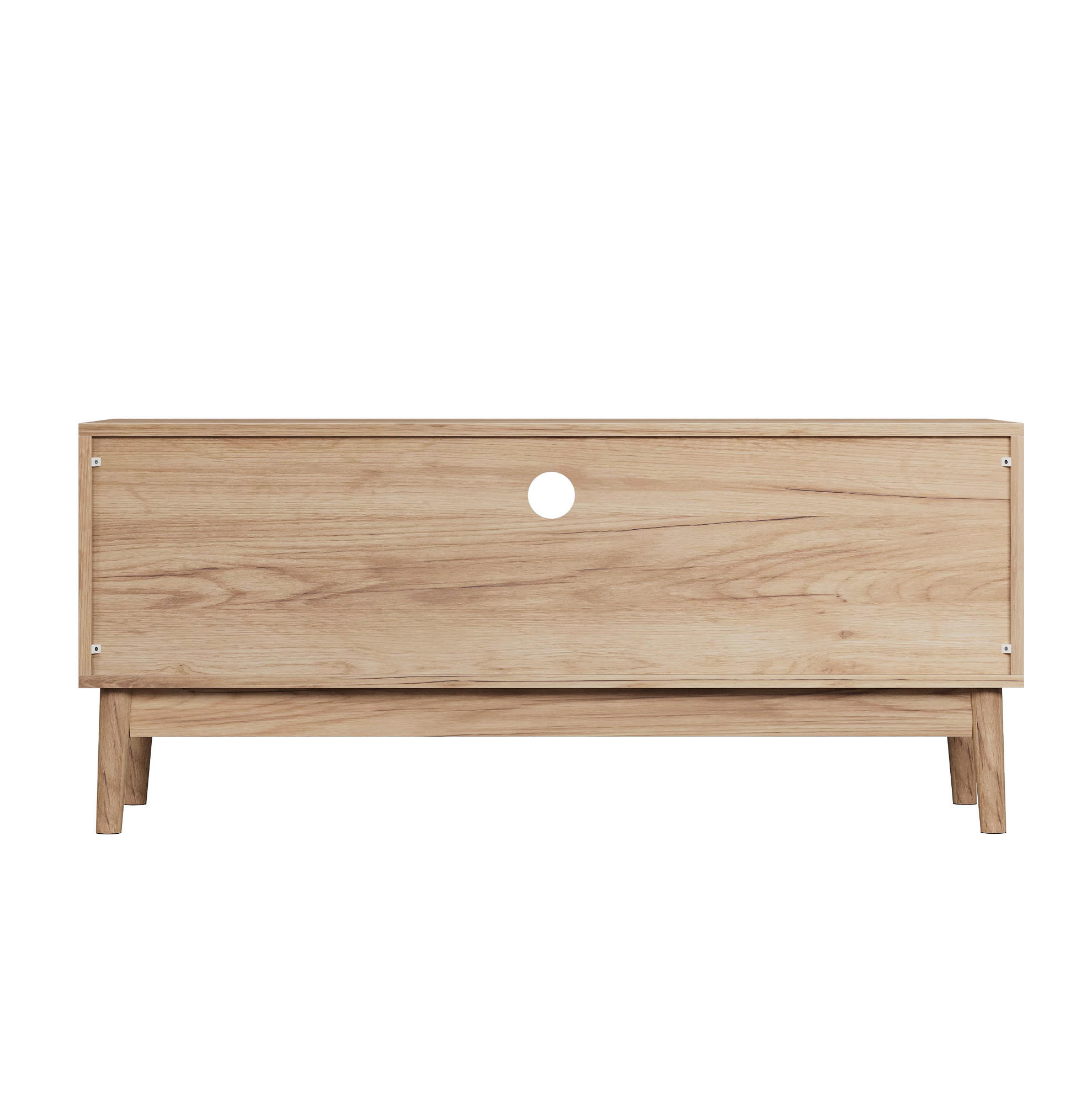 TV-LOWBOARD 110/40/48 cm mit Soft-Close und Kabeldurchlass in Eiche - Braun, Holzwerkstoff (110/48/40cm) - BEAOK