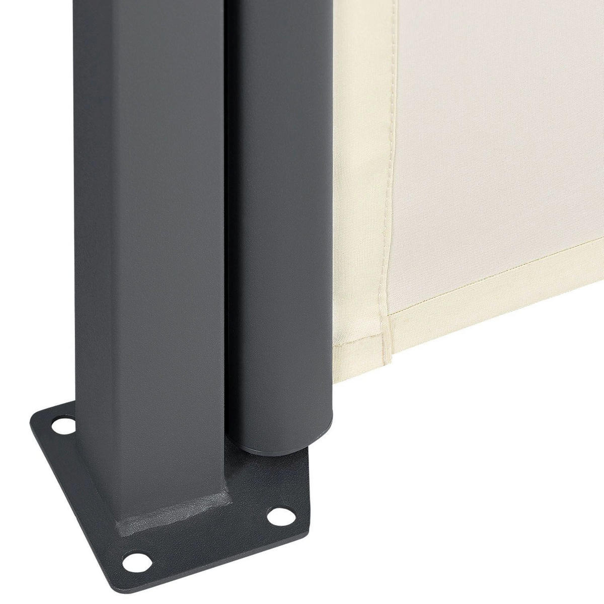 SEITENMARKISE Dubai beige 300x180 cm - Beige, Kunststoff (300/180/300cm) - Juskys