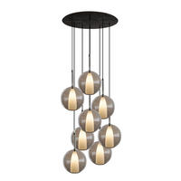 GALERIELEUCHTE Belluna 8-flammig Klar Ø 24cm - Klar, Glas (24/24/45cm) - s.luce