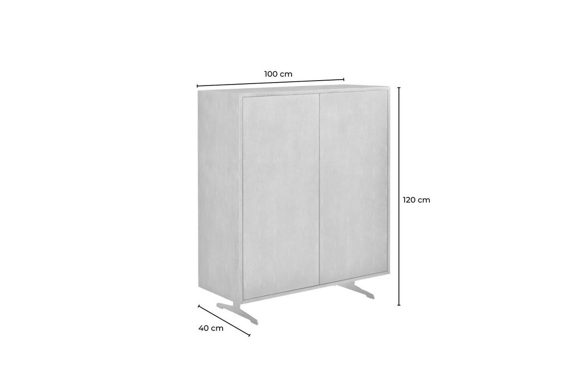 HIGHBOARD GALA Gold Holz - Goldfarben, Holz/Metall (100/120/40cm) - KAWOLA