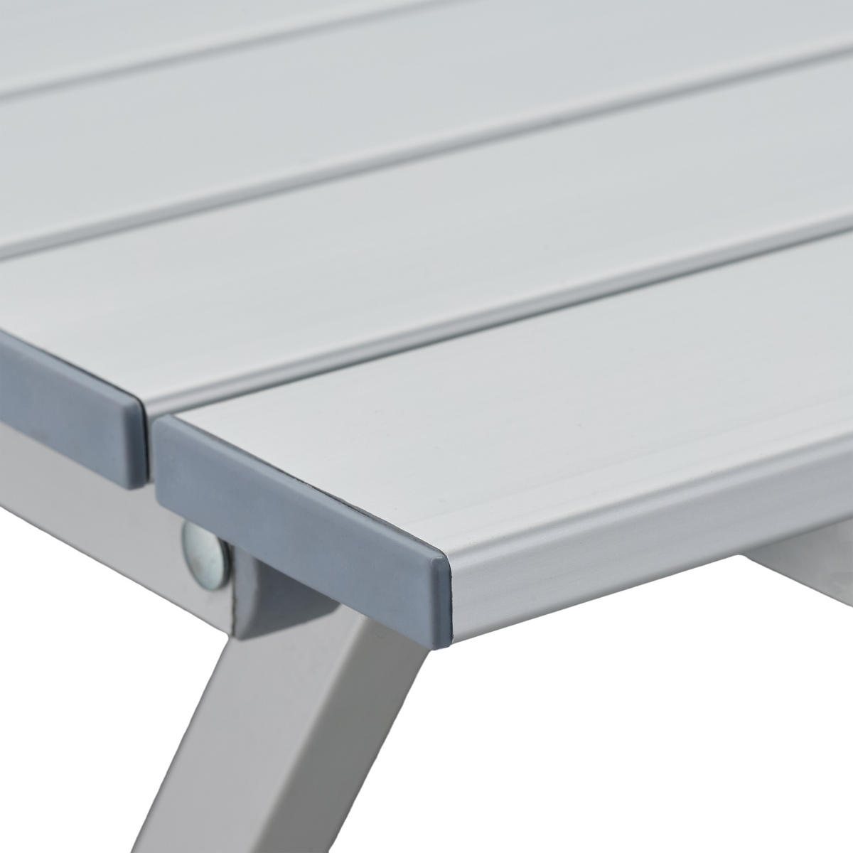 KLAPPTISCH - Silberfarben, Metall (47.5/50/59.5cm) - Relaxdays