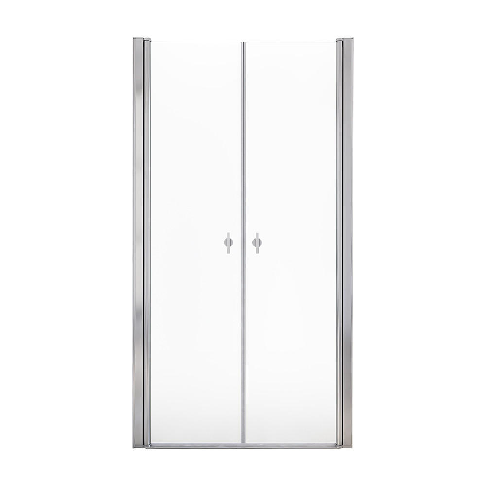PENDELTÜR LAVEA - 80 cm - Silberfarben, Glas/Metall (80/195cm) - Home Deluxe