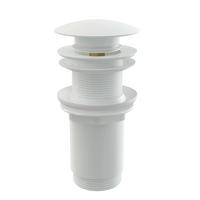 ABLAUFVENTIL CLICK/CLACK 5/4" Ganzmetall ohne Überlauf großer Stopfen Weiß - Weiß, Kunststoff (8/7/12cm) - Alcadrain