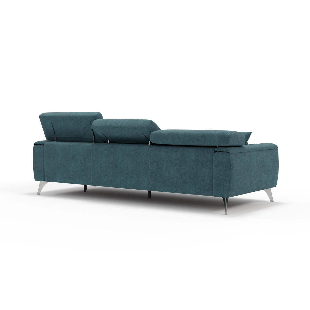 LINEARSOFA Caravaggio - Petrol, Textil (244/73/102cm) - Divani.store