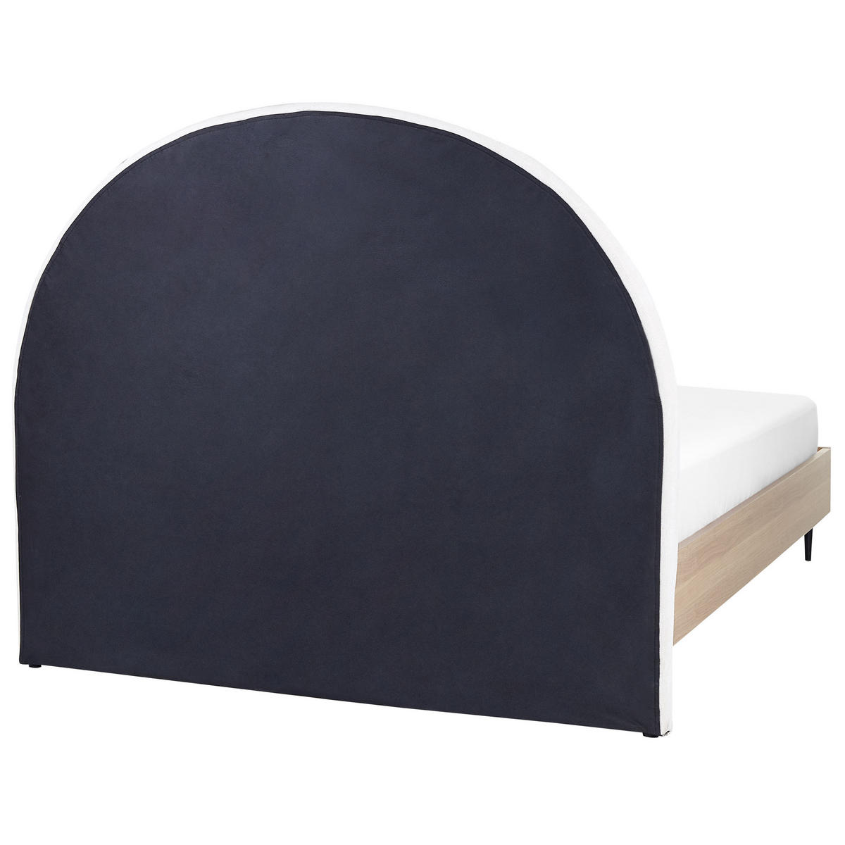 BETT 140/200cm Cremeweiß Millay - Creme, Textil (140/200cm) - Beliani
