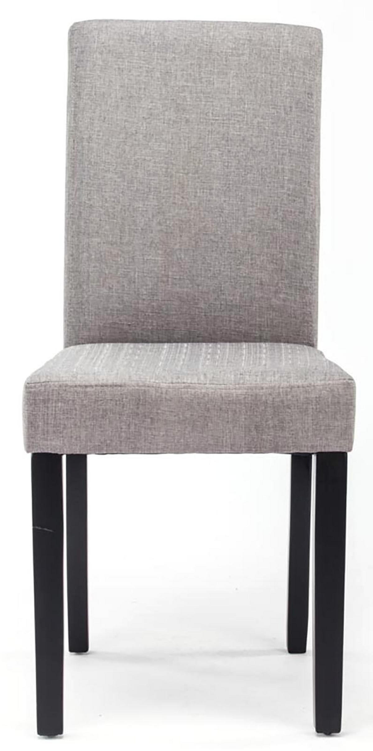 STUHL Stoff hellgrau - Hellgrau/Schwarz, Holz/Textil (41/91/47cm) - CLP