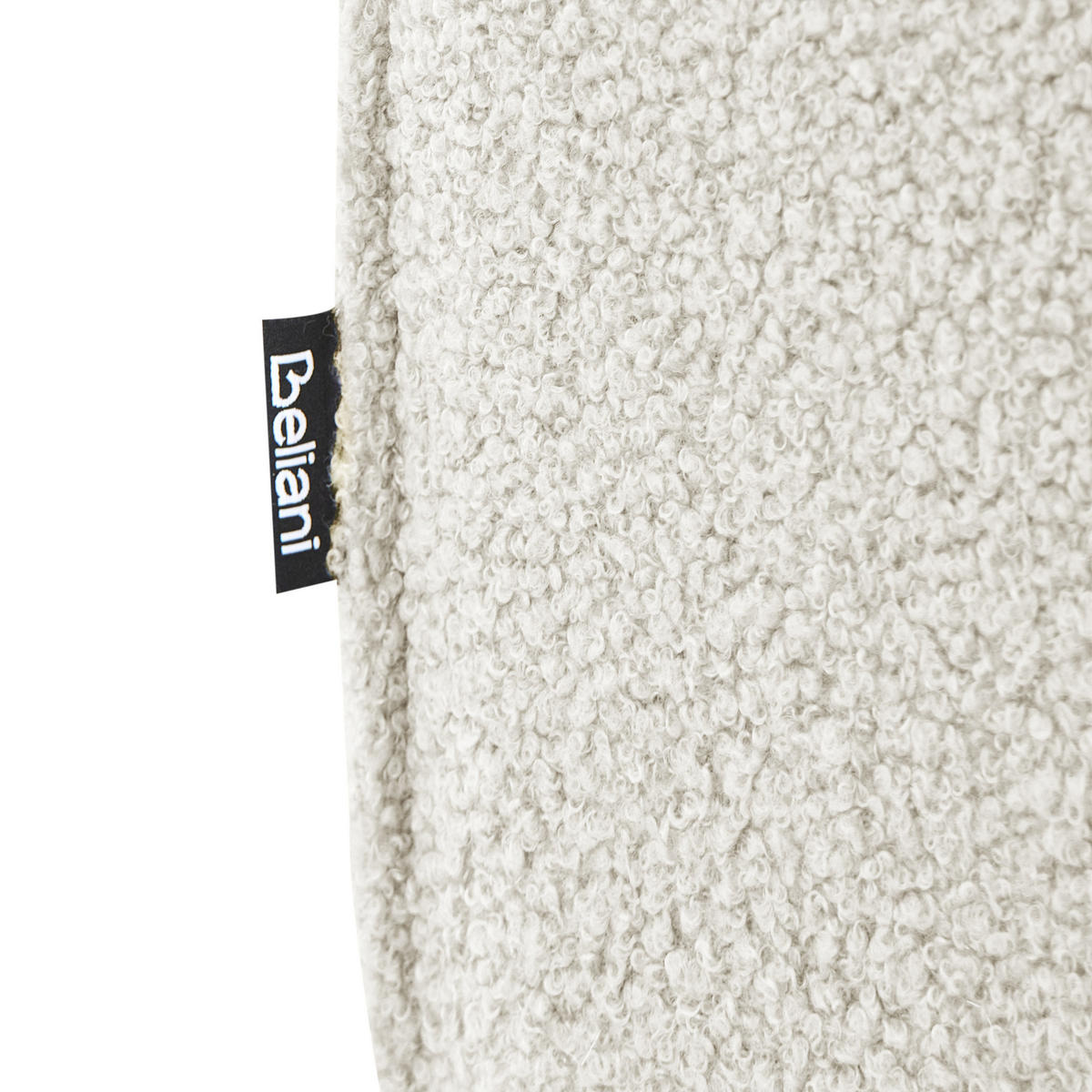 OTTOMANE Bouclé Cremeweiß Axebo - Creme, Textil (70/42/70cm) - Beliani