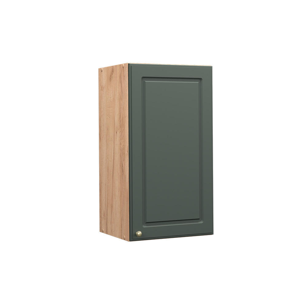 HÄNGESCHRANK Fame-Line Grün-Gold Landhaus 40 cm - Eiche Wotan/Grün, Holzwerkstoff (40/72/34.1cm) - Vicco