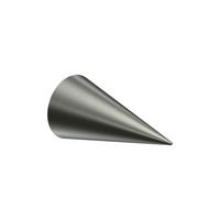 ENDSTÜCKE FÜR GARDINENSTANGEN 20 mm Ø, Savio Edelstahl-Optik, Packung 2 Stück - Edelstahlfarben, Metall (6/3.4/3.4cm) - INTERDECO