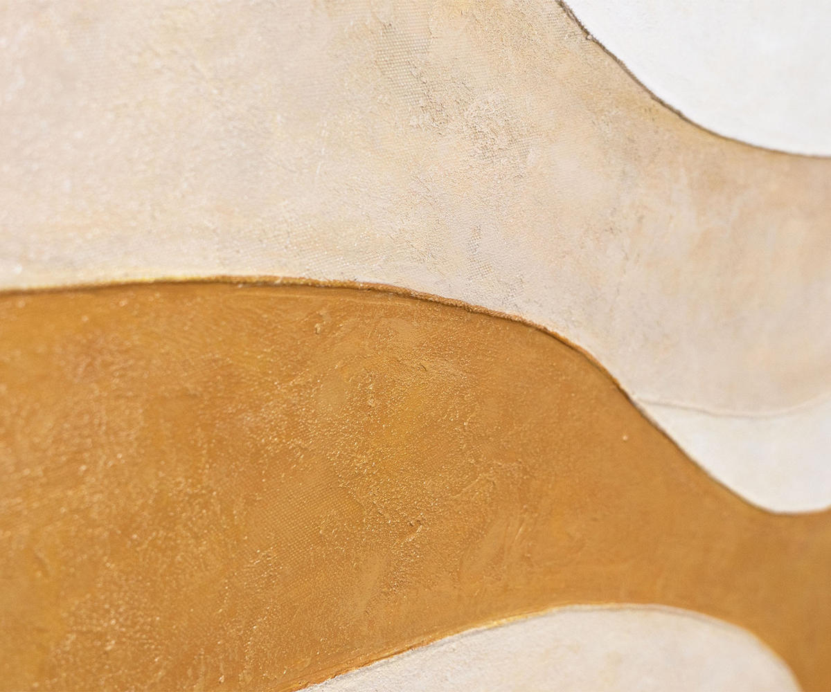 GEMÄLDE Wärmestrom Schattenfugenrahmen Eichefarben 140x70 cm - Eichefarben, Holz (140/70cm) - YS-art gallery