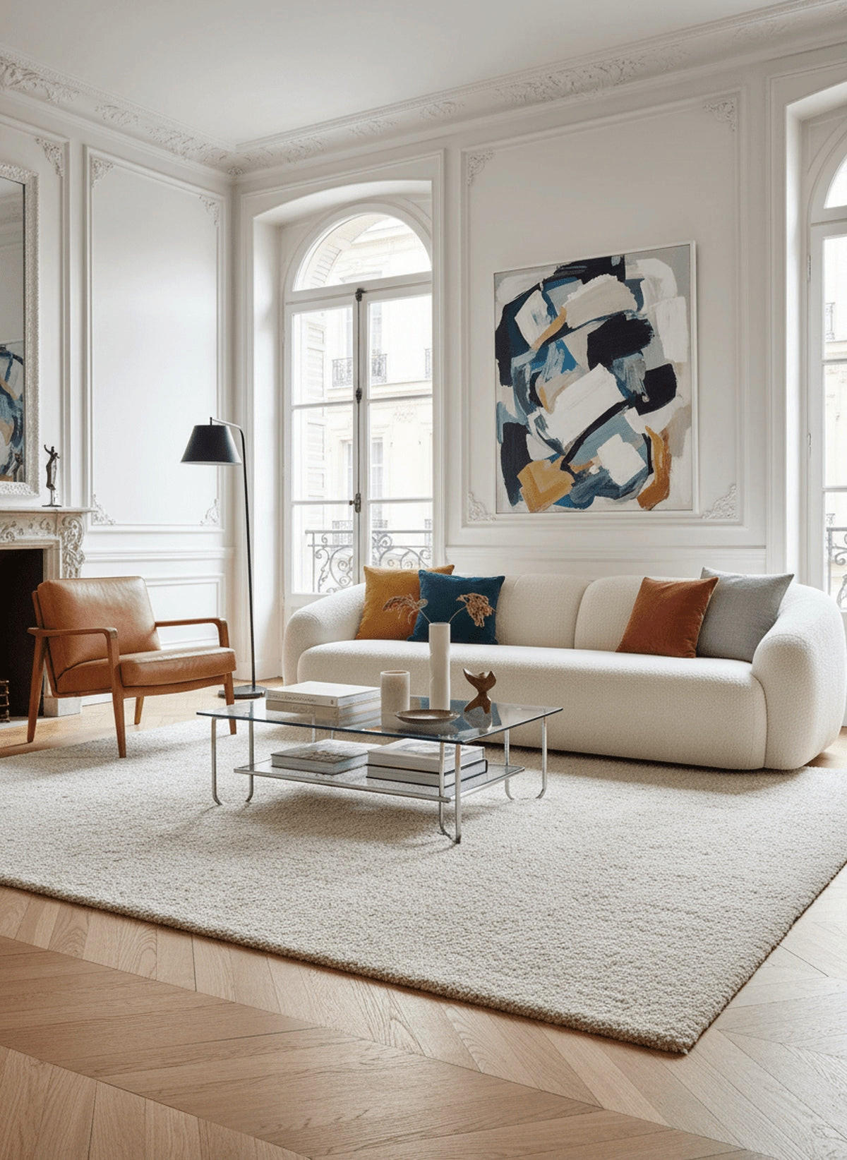 TEPPICH, Weicher und dicker weiß - Weiß, Textil (120/170cm) - AFK Living