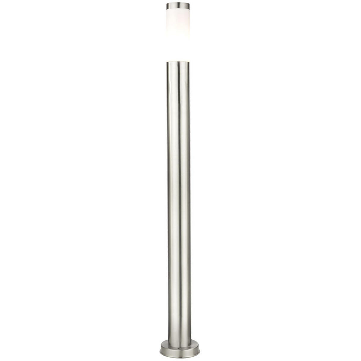 LED WEGLEUCHTE Edelstahl Silber - Silberfarben, Metall (12.7/12.7/110cm) - Globo Lighting