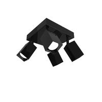 DECKENLEUCHTE - Schwarz Hochglanz, Metall (25/25/18cm) - Lumicom