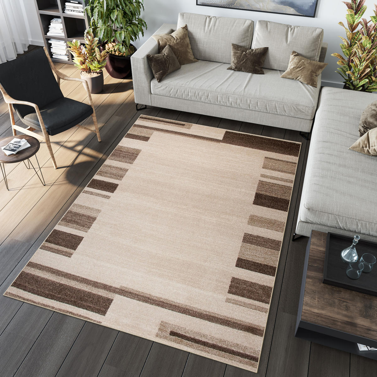 TEPPICH SARI Beige 80/150 cm - Beige, Textil (80/150cm) - Tapiso
