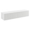 HÄNGELOWBOARD Evaton - Weiß, Holzwerkstoff (140/30/33cm) - [en.casa]