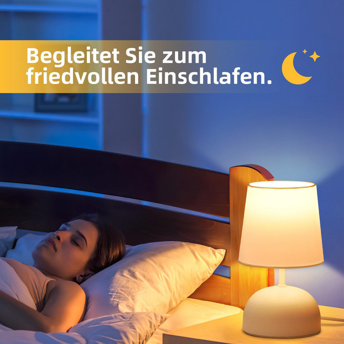 TISCHLAMPE Darius 14/14/24.5 cm - Weiß, Metall (14/14/24.5cm) - ZMH