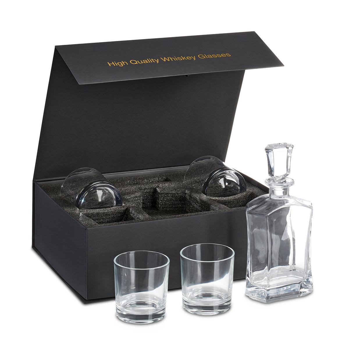 5-TLG.WHISKY-SET - Transparent, Glas (0.75L) - Relaxdays