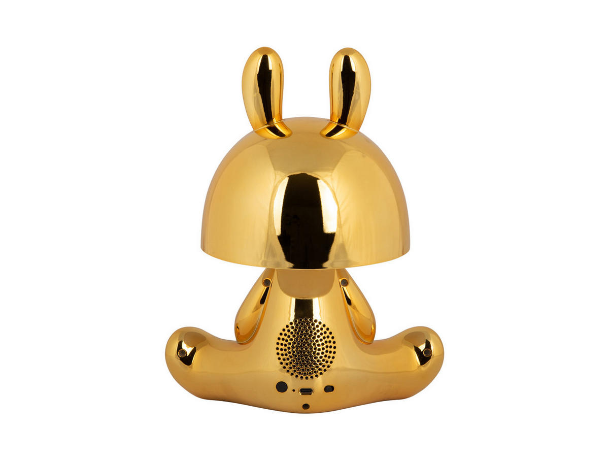 TISCHLAMPE Bunny 22/17/27 cm - Goldfarben, Kunststoff (22/17/27cm) - Leitmotiv