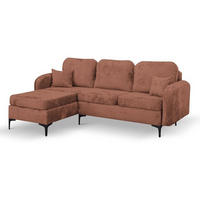 ECKSOFA Rosa VENI L Mit Schlaffunktion Links - Rosa, Textil (228/172cm) - Sepro Meble