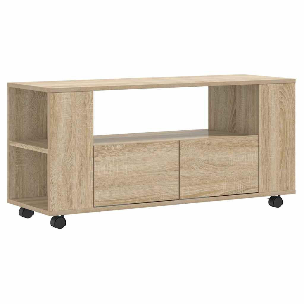 vidaXL Lowboard Sonoma Eiche 102x43x34.5 cm