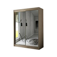 SCHIEBETÜRENSCHRANK DOMA - Sonoma Eiche, Holzwerkstoff (120/215/61cm) - Meblini