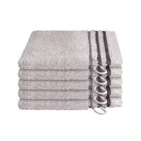 WASCHHANDSCHUHSET Skyline Color - 5-teilig - 16x22 cm - Hellgrau - Hellgrau, Textil (16/22cm) - SCHIESSER