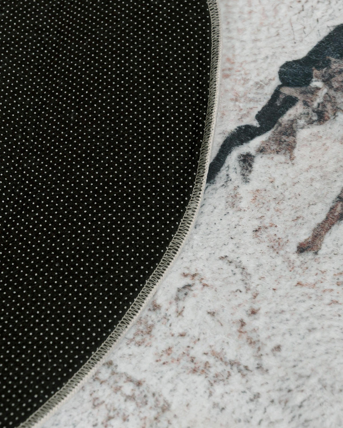 KOBEREC Arona Senia Mazovia Nepravidelný Tvar 140x200cm Bílý Hnědý Abstraktní Krátký Vlas - černá, textil (140/200cm) - Mazovia